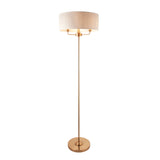 Vintage brass & natural linen