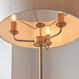 Vintage brass & natural linen