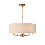 Vintage brass & natural linen