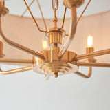 Vintage brass & natural linen