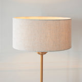 Vintage brass & natural linen