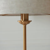 Vintage brass & natural linen