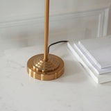Vintage brass & natural linen