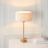 Vintage brass & natural linen
