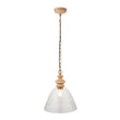 Natural ash, brushed aged brass plate
