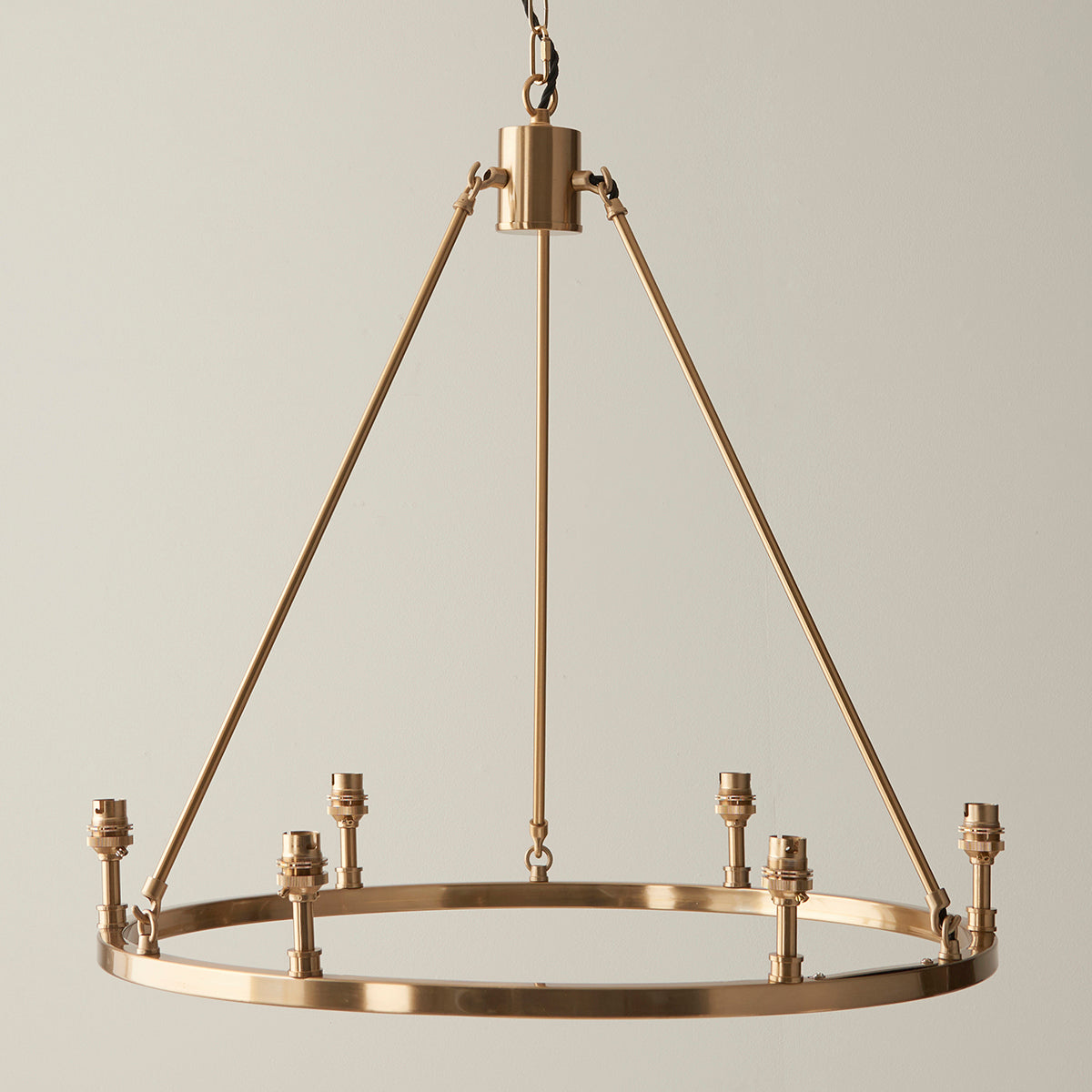 Brushed aged brass plate