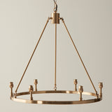 Brushed aged brass plate