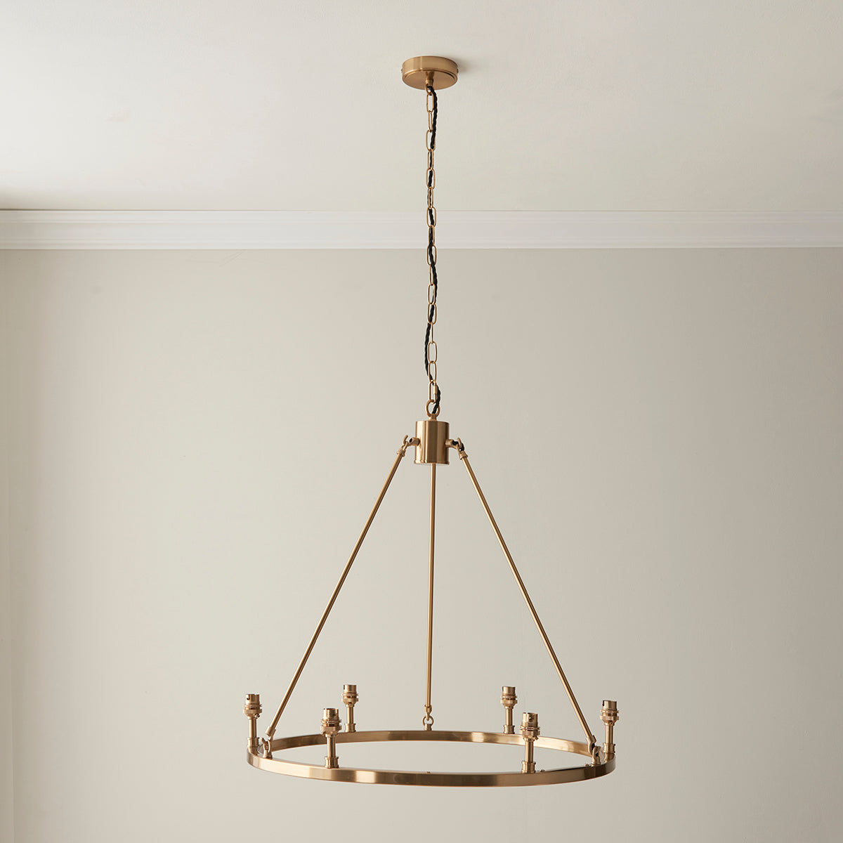 Brushed aged brass plate