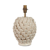 Ivory crackle glaze & brushed aged brass plate