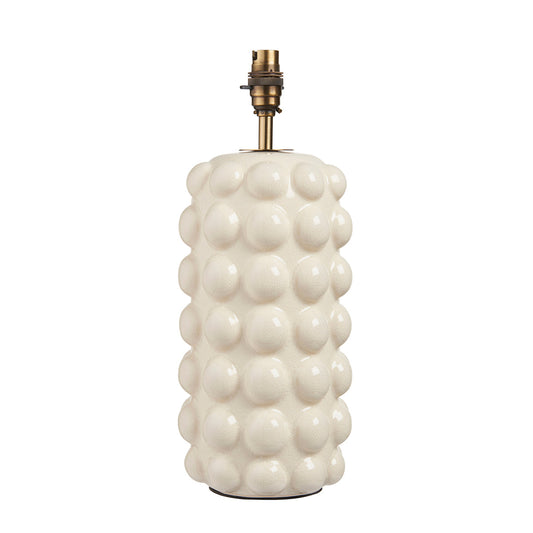 White crackle glaze & brushed aged brass plate