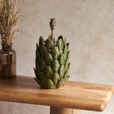 Dark olive glaze & brushed aged brass plate