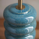 Ocean spray glaze & brushed aged brass plate