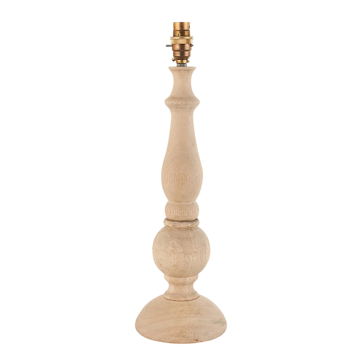 Natural wood & brushed aged brass plate