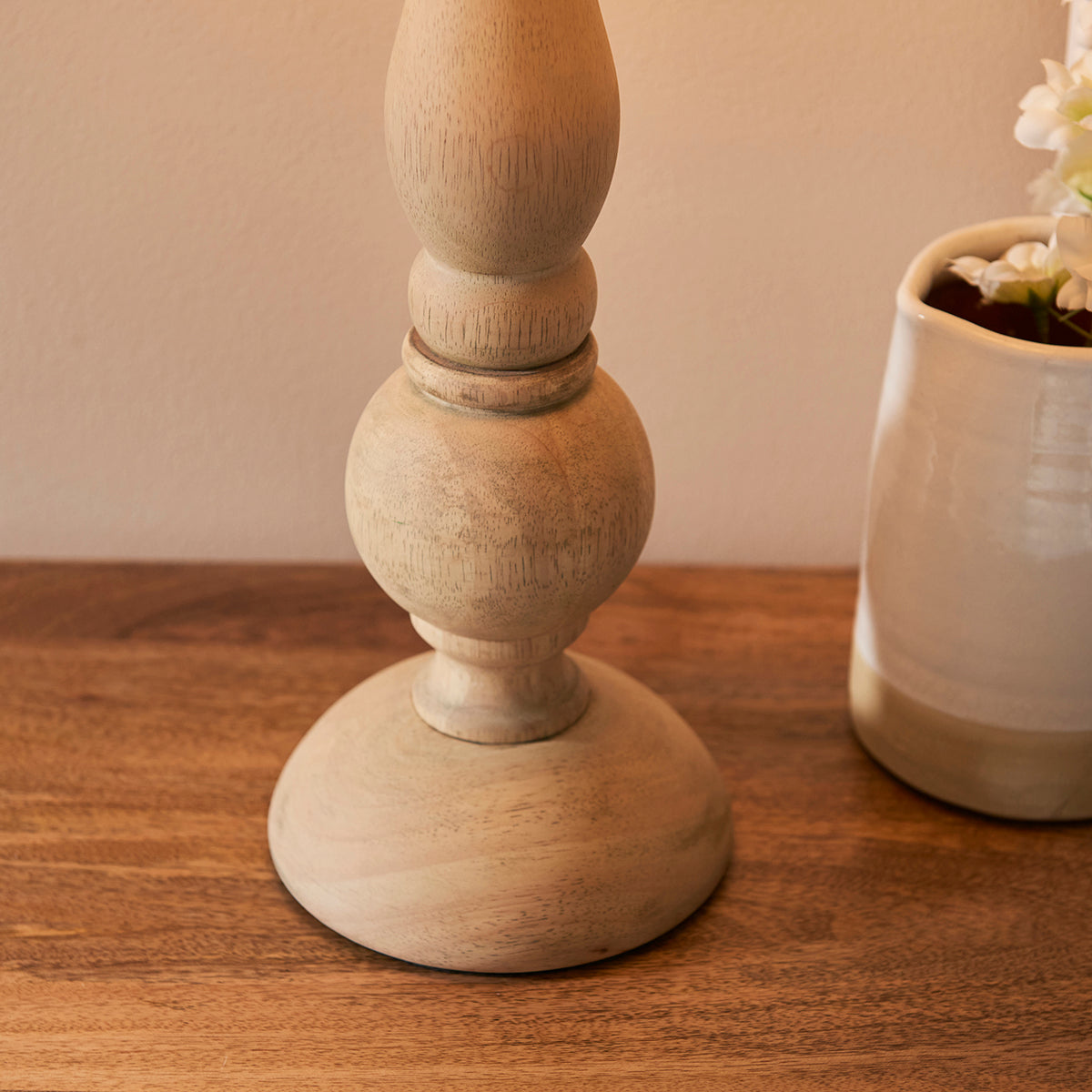 Natural wood & brushed aged brass plate
