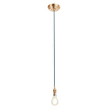 Brushed aged brass plate & blue flex