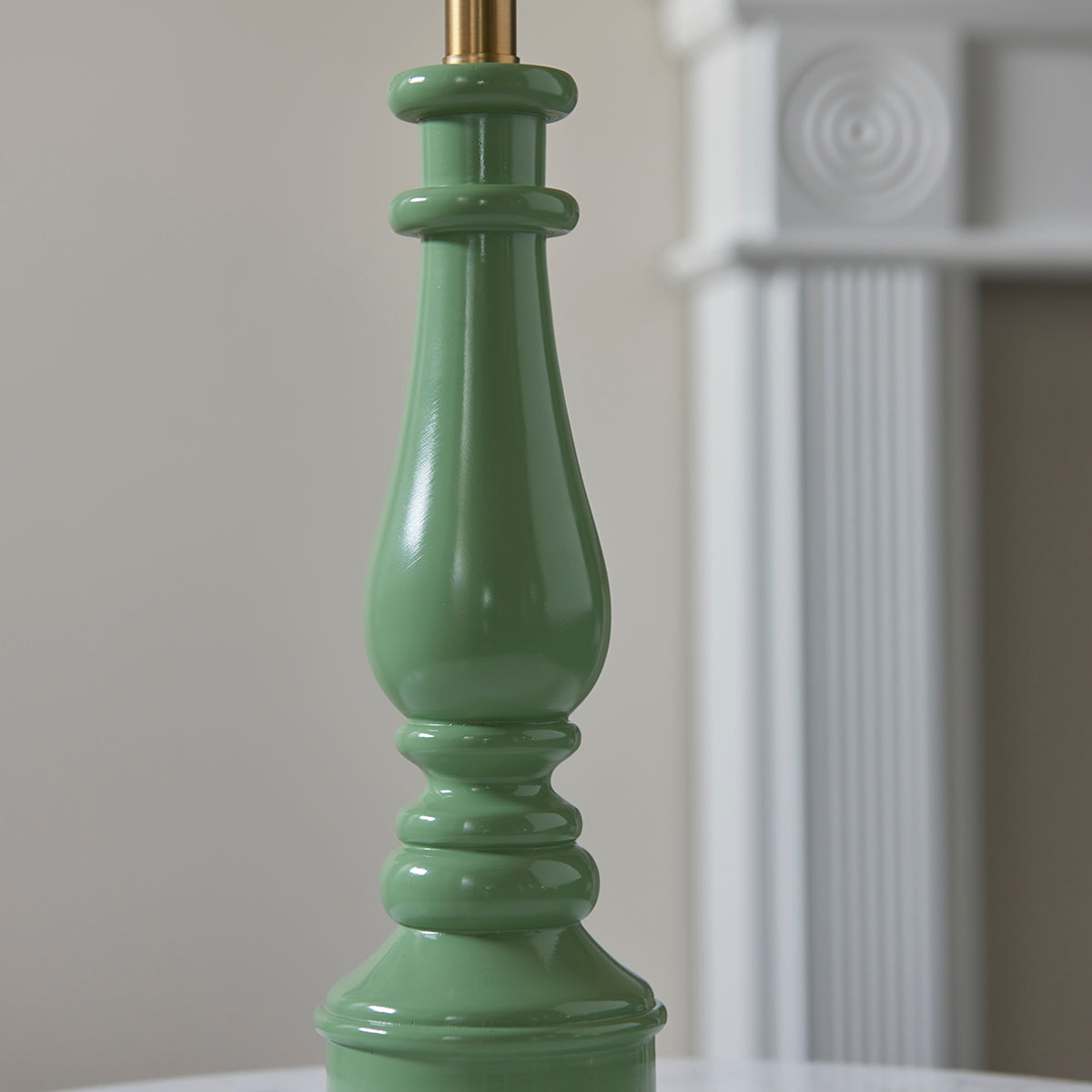 Cotswold green & warm brass plate