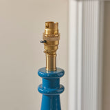 Marlin blue & warm brass plate