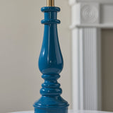 Marlin blue & warm brass plate