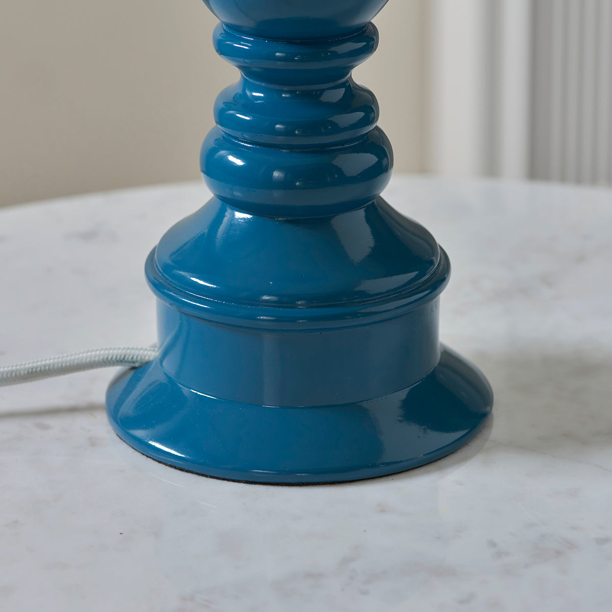 Marlin blue & warm brass plate