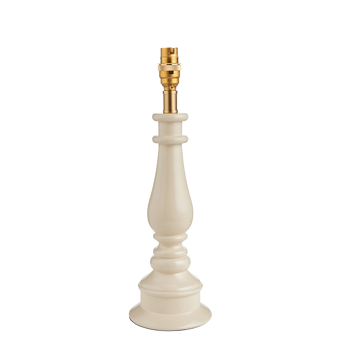 Almond white & warm brass plate