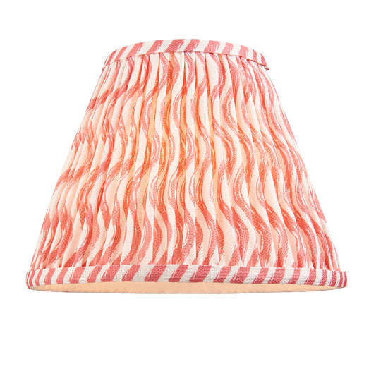 Coral pink fabric