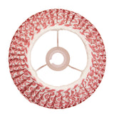 Coral pink fabric
