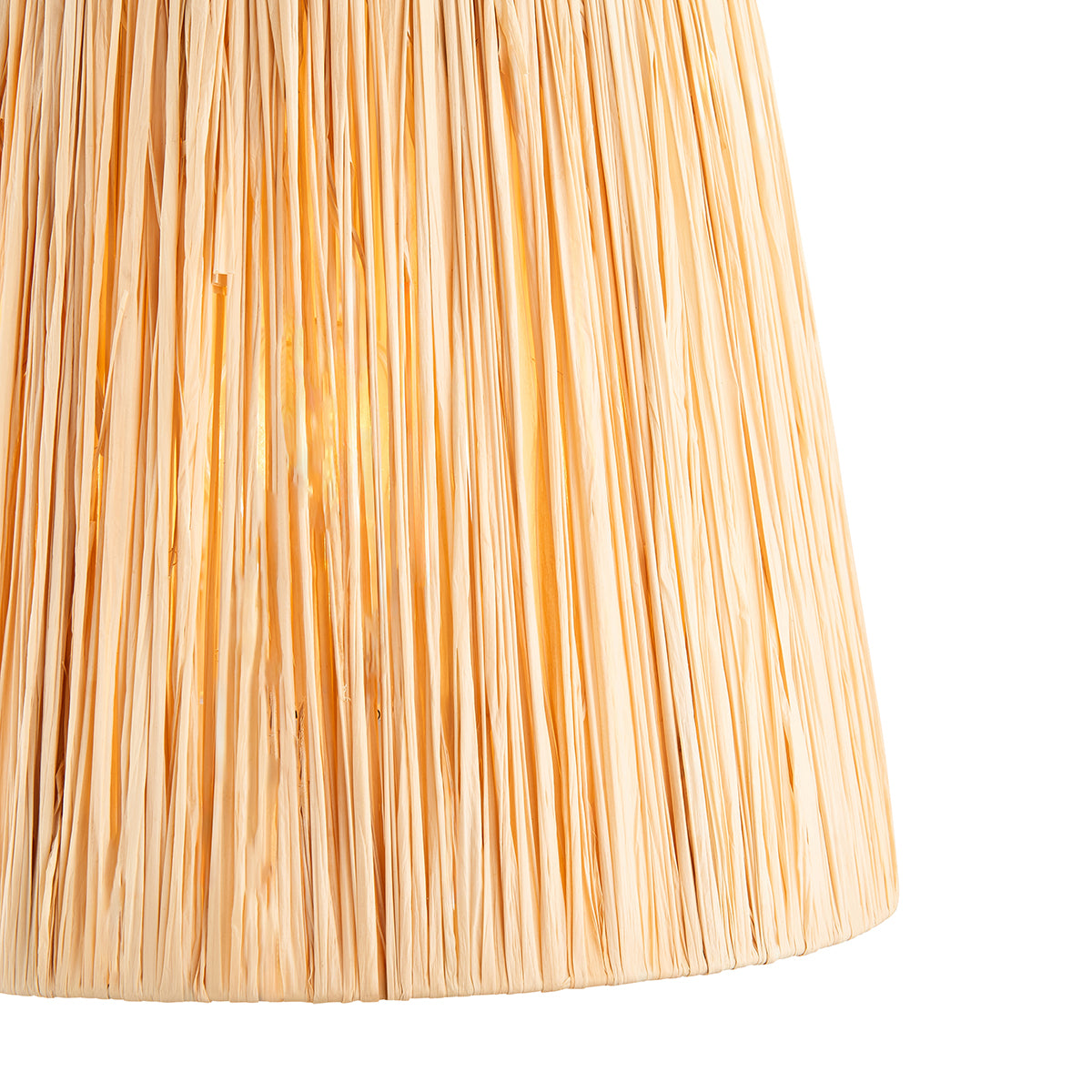Natural raffia & matt black