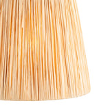Natural raffia & matt black