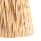 Natural raffia & matt black