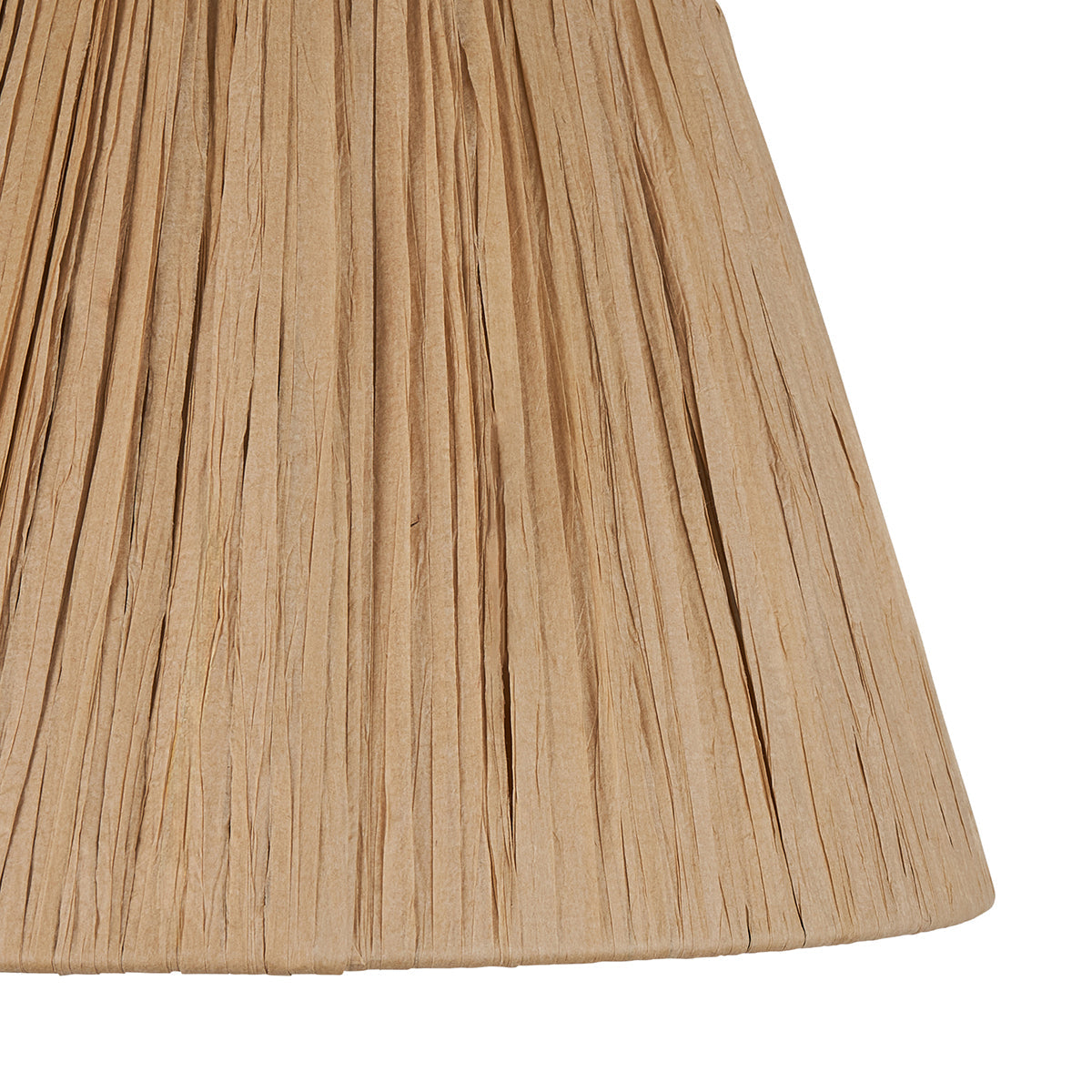 Natural raffia & matt black