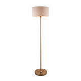 Vintage brass & natural linen