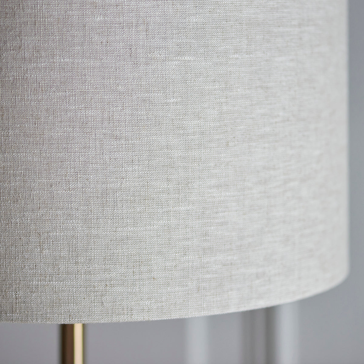 Vintage brass & natural linen