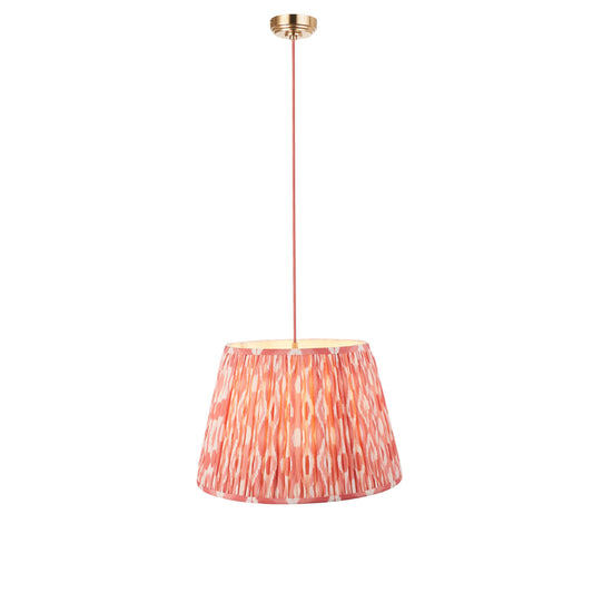 Brushed Aged Brass Red Flex & Coral Pink Fabric