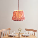 Brushed Aged Brass Red Flex & Coral Pink Fabric