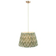 Brushed Aged Brass Green Flex & Cotswold Green Fabric