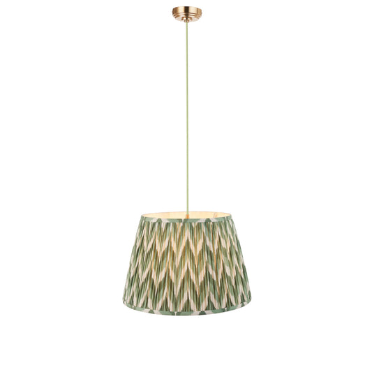 Brushed Aged Brass Green Flex & Cotswold Green Fabric