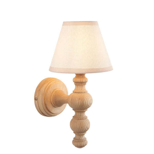 Natural Ash & Vintage White Fabric