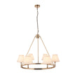 Brushed Aged Brass Plate & Vintage White Fabric