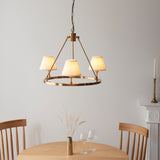 Brushed Aged Brass Plate & Vintage White Fabric