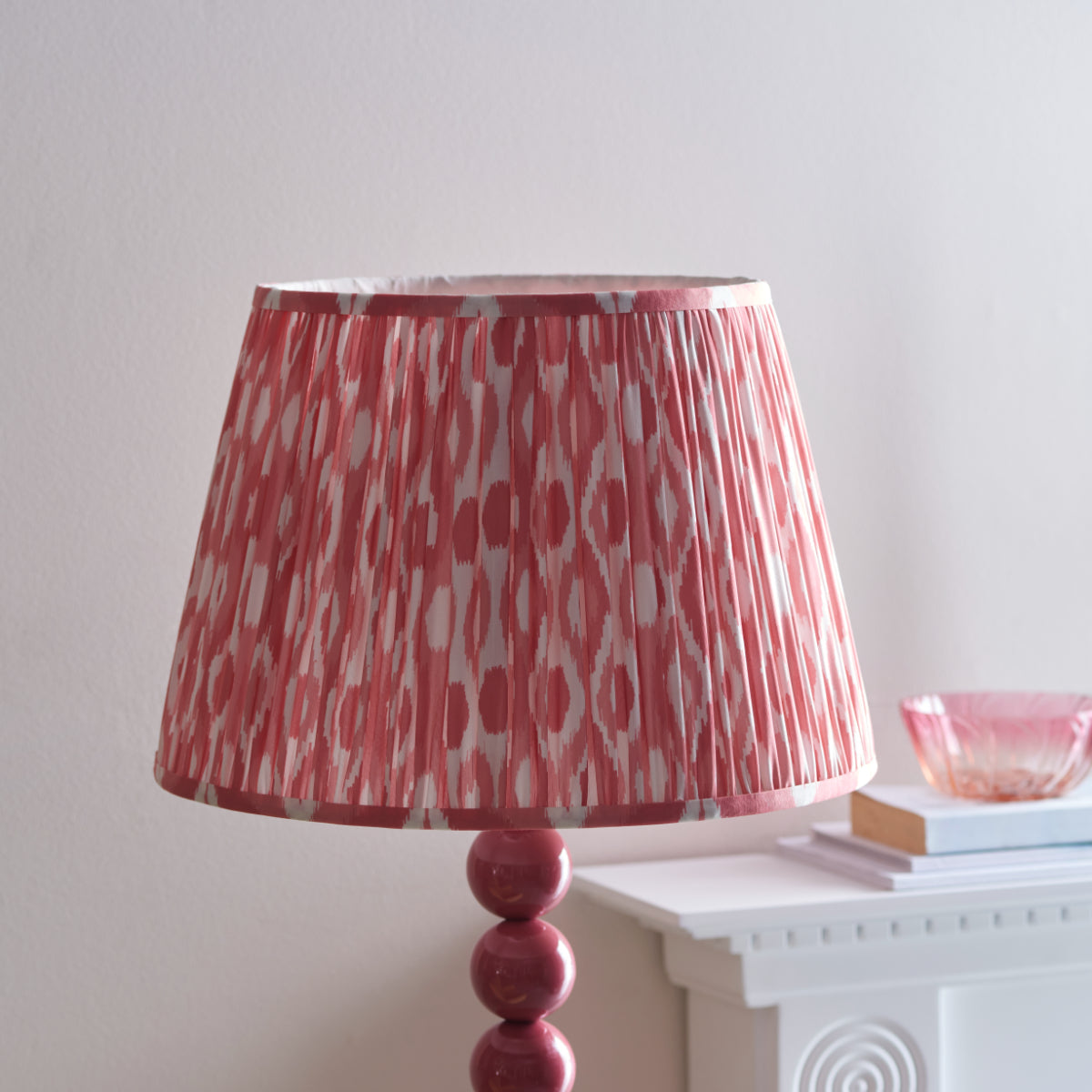 Gloss Pink Clay Paint & Coral Pink Fabric