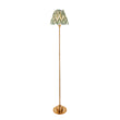 Brushed Aged Brass Plate & Cotswold Green Fabric