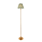 Brushed Aged Brass Plate & Cotswold Green Fabric