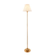 Brushed Aged Brass Plate & Vintage White Fabric