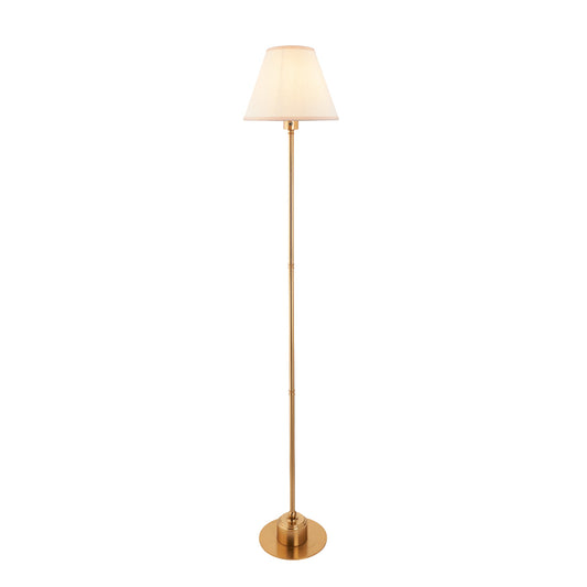 Brushed Aged Brass Plate & Vintage White Fabric