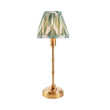 Brushed Aged Brass Plate & Cotswold Green Fabric