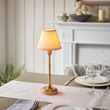 Brushed Aged Brass Plate & Vintage White Fabric