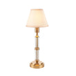 Brushed Aged Brass Plate & Vintage White Fabric