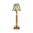 Brushed Aged Brass Plate & Cotswold Green Fabric