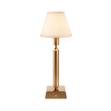 Brushed Aged Brass Plate & Vintage White Fabric