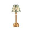 Brushed Aged Brass Plate & Cotswold Green Fabric